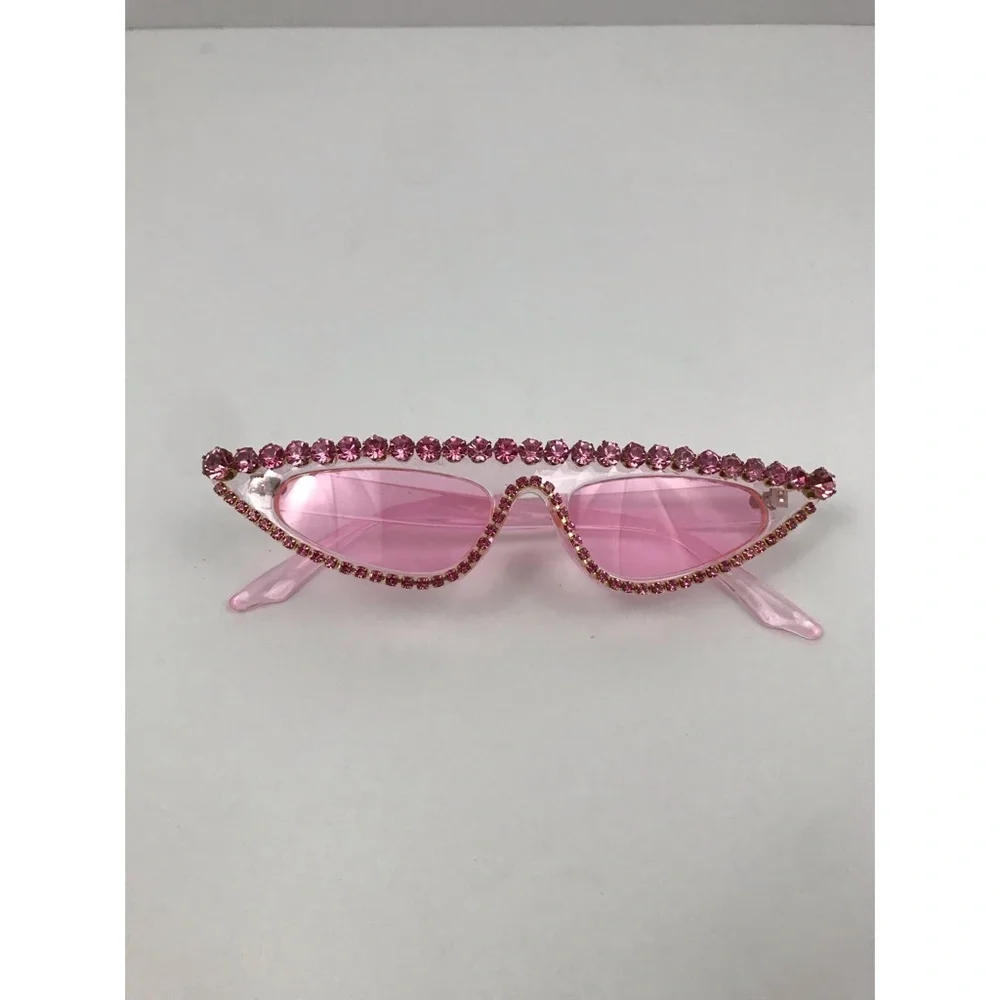 Rhinestone Decor Sunglasses
